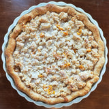 MANGO & PEACH CRUMBLE PIE