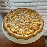 MANGO & PEACH CRUMBLE PIE